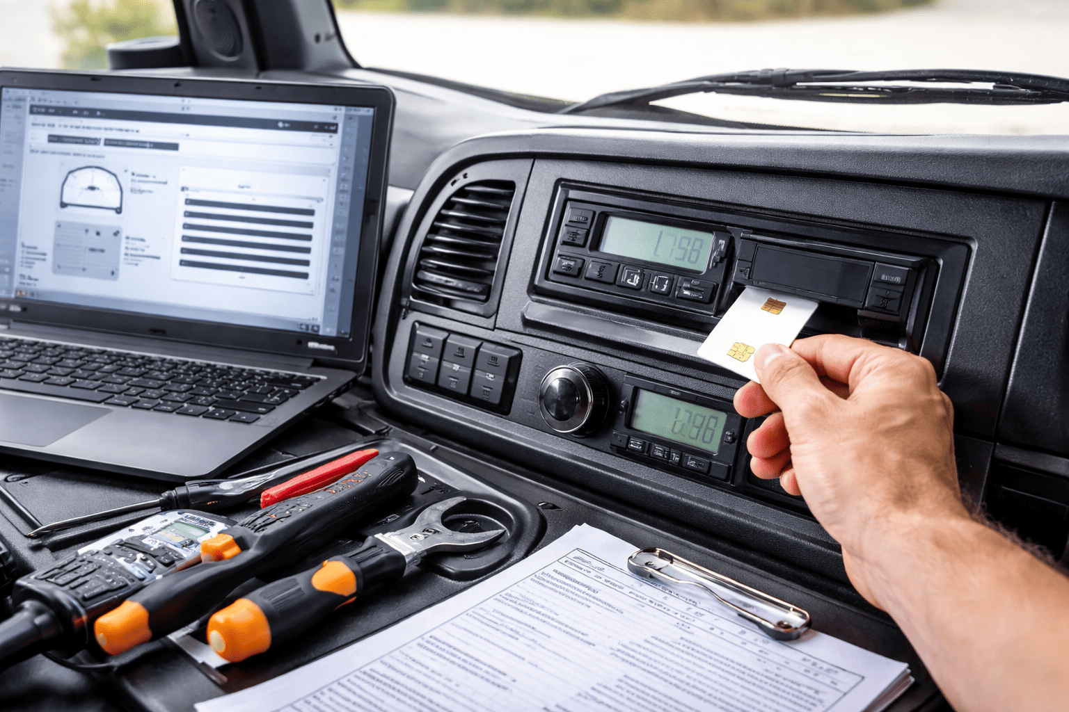 установка тахографа