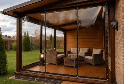 Мягкие окна для беседок, террас, веранд